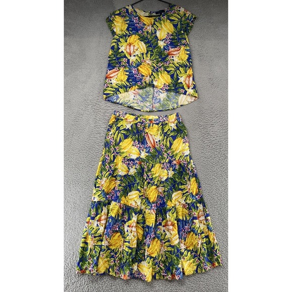 RACHEL Rachel Roy Dresses & Skirts - Rachel Roy 2 Piece Set Womens Large Tropical Hawaiian Cruise Resort Vacation